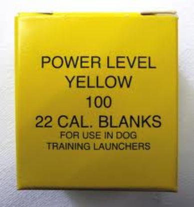 Picture of 22 Dog Training Dummy Launcher Blanks Yellow