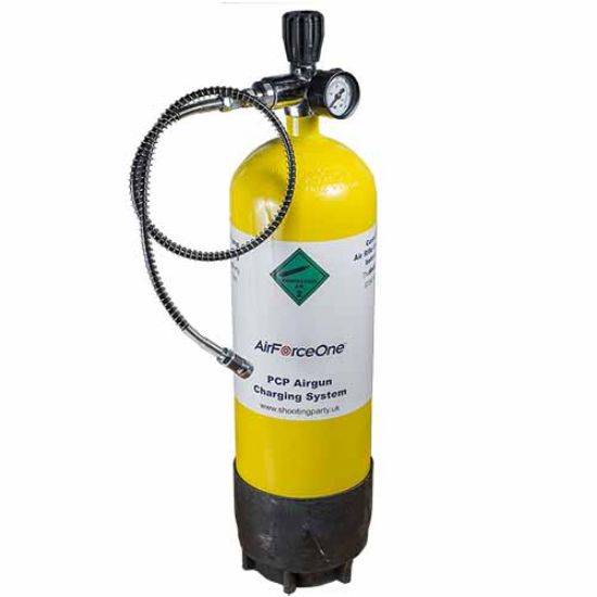 Picture of 5 Ltr Chinese Airgun Filling Bottle Cylinder with Gun Valve and Gauge 