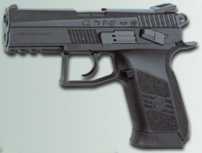 Picture of ASG CZ 75 P-07 4.5mm / .177 Black Non blow back CO2 Pistol