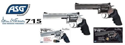 Picture of ASG Dan Wesson 715 6" Chromed Limited Edition 22 Pellet