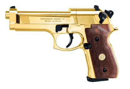 Picture of Beretta 92FS 24 Carat Gold-Plated Wooden Grips