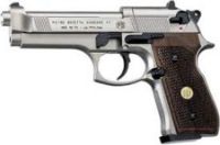 Beretta 92FS Nickel with Wood Grips
