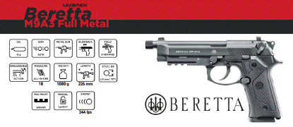 Picture of Beretta M9A3 Full Metal Black