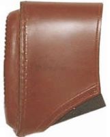 Bisley Brown Leather Slip On Pad