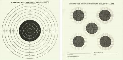 Picture of Bisley Double Sided AIr Gun Card Targets 50 x 17cm x 17cm