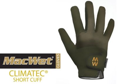 Picture of Black or Green MacWet Short Climatec Sports Gloves