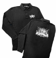 Caesar Guerini Black Polo Long Sleeve 