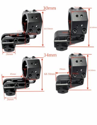 Picture of Eagle Vision Double Forward Infinity Elevation Adjustable 9-11mm Scope Mount Picatinny 30mm