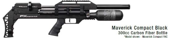 Picture of FAC FX Maverick Compact Black 300cc Carbon Fiber Bottle FAC