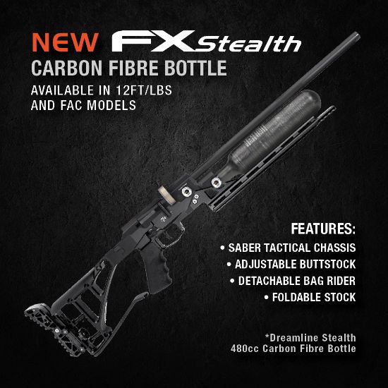 Picture of FX Dreamline Stealth 480cc Carbon Fibre Bottle