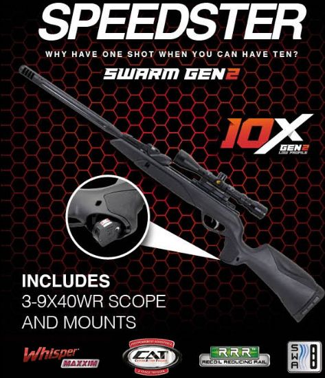 Picture of Gamo Swarm Speedster Gen2 Multishot Break Barrel Air Rifle