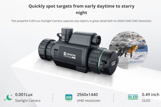 Picture of HIKMICRO Cheetah HM-C32F-S 2.7x Day / Night Vision Twilight Rifle Scope