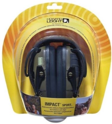 Picture of Honeywell Howard Leight Impact Sport Foldable Ear Defenders Green