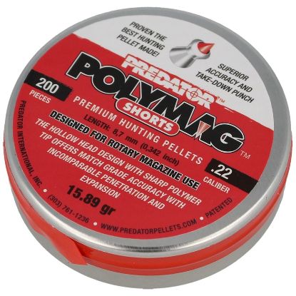 Picture of JSB .22 Predator PolyMag Shorts Pellets