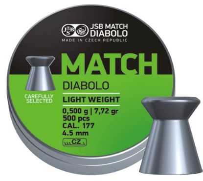 Picture of JSB Match Diabolo Lightweight .177 7.72 gr 4.50