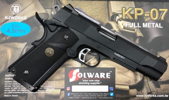 Picture of KJ Works KP-07 1911 4.5MM CO2 Heavy Weight Full Metal BlowBack Air Pistol