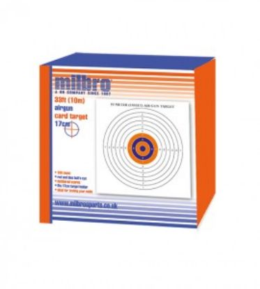 Picture of Milbro 17cm Card Targets for Air weapons