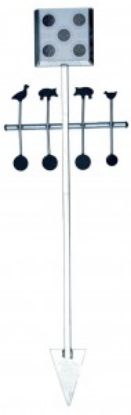 Picture of Milbro Ground Spike Target Holder and Spinning Targets