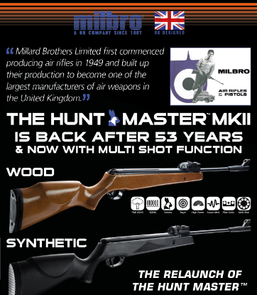 Picture of Milbro Hunt Master Multishot Spring Powered Air Rifle