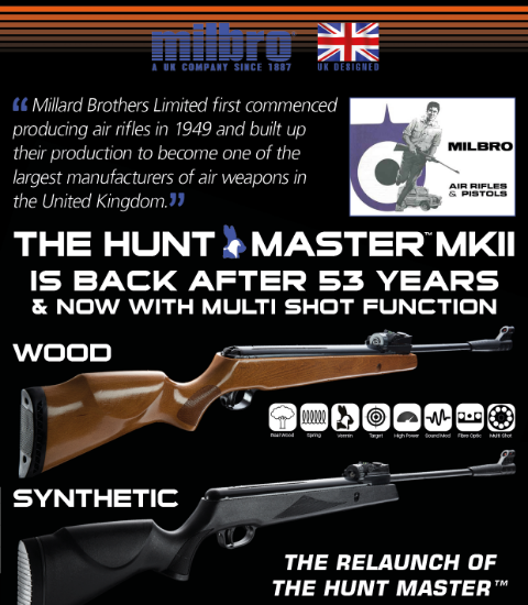 Picture of Milbro Hunt Master Multishot Spring Powered Air Rifle
