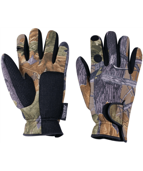 Picture of Neoprene Camouflage Shooting Gloves