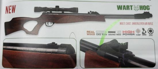 Picture of Remington Wart Hog Wood Underlever Gas Ram Air Rifle
