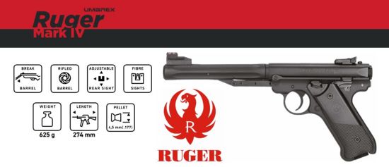 Picture of Ruger Mark IV .177 Pellet Pistol