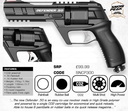Picture of Snow Peak Defender 50 Cal Rubber Ball Gun