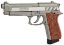 Picture of Swiss Arms Beretta 92 Stainless Blowback Rail Gun Heavy Weight 4.5mm Air Pistol