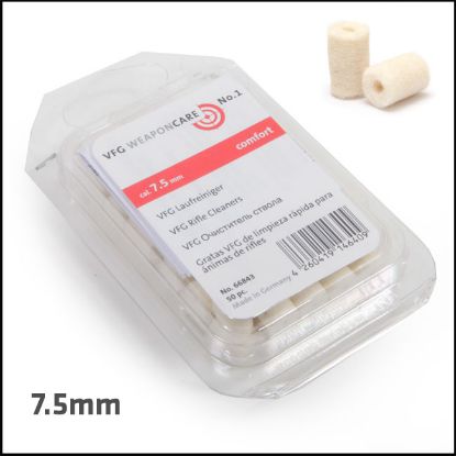 Picture of VFG 7.5 .30 mm Barrel Cleaning Felts for (Box of 50)