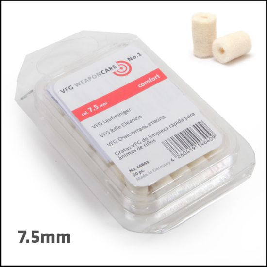 Picture of VFG 7.5 .30 mm Barrel Cleaning Felts for (Box of 50)