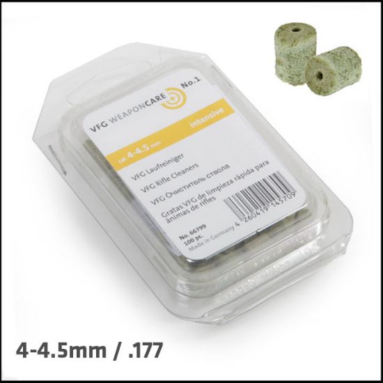 Picture of VFG Intensive Barrel Cleaning Felts for 4mm - 177 - 4.5mm - Box of 100