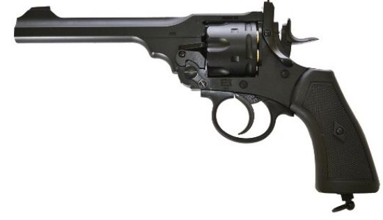 Picture of Webley MKVI 177 Pellet 6" Revolver Air Pistol Black