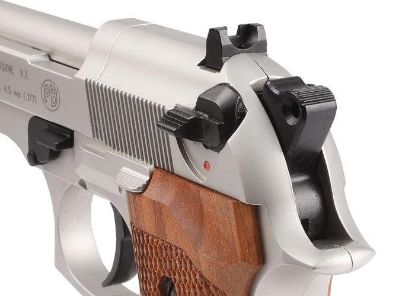 Picture of Umarex Beretta M92 FS Nickel with Wooden Grips